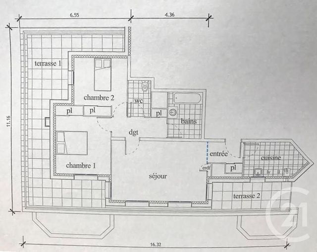 Appartement F3 à louer - 3 pièces - 66.44 m2 - LA CHAPELLE ST MESMIN - 45 - CENTRE - Century 21 Help'Immo